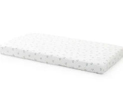 Stokke Home Bed Fitted Sheets - White/Mono Bear