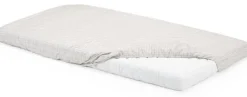 Stokke Home Bed Fitted Sheets, Set of 2 - White/Beige Checks