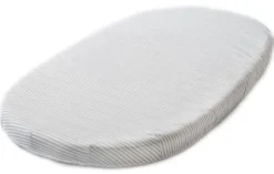 Stokke Sleepi Fitted Sheet Bed by Pehr - Stripped Away Pebbles