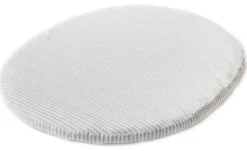 Stokke Sleepi Mini Fitted Sheet by Pehr - Stripped Away Pebbles