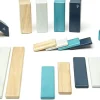 Tegu 24 Piece Magnetic Wooden Block Set - Blues