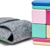 Tegu Pocket Pouch 8 Piece Magnetic Blocks - Blossom