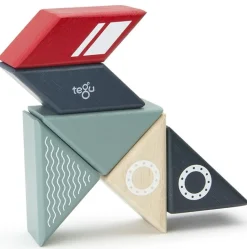 Tegu Travel Pals 6 Piece Magnetic Blocks - Tugboat