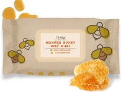 TERRA Bamboo Baby Wipes - Manuka Honey (70 Pack)