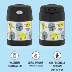 Thermos FUNtainer Licensed Stainless Steel Food Jar, 10oz - Mandalorian