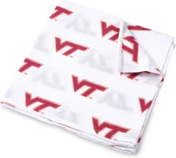 Three Little Anchors College Swaddle Blanket - Virginia Tech Hokies