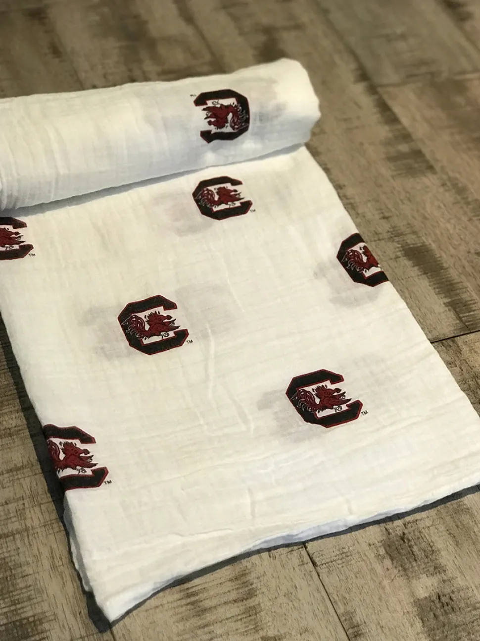 Three Little Anchors College Swaddle Blanket - South Carolina Gamecocks