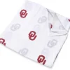 Three Little Anchors College Swaddle Blanket - Oklahoma Sooners