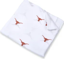 Three Little Anchors College Swaddle Blanket - Texas Longhorns