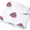 Three Little Anchors College Swaddle Blanket - Ohio State University Buckeyes