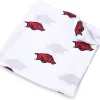 Three Little Anchors College Swaddle Blanket - Arkansas Razorbacks