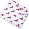 Three Little Anchors MLB Swaddle Blanket - Atlanta Braves