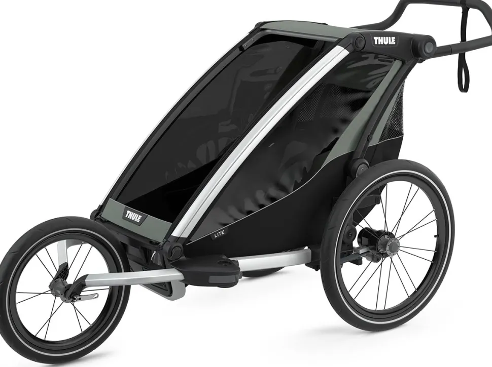 Thule Chariot Lite 1 Single Multisport Trailer + Stroller - Agave