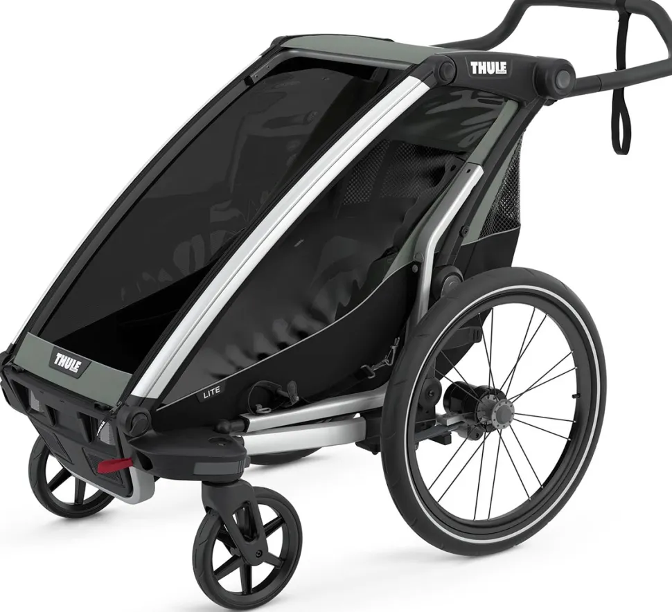 Thule Chariot Lite 1 Single Multisport Trailer + Stroller - Agave