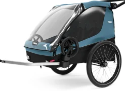 Thule Courier Bicycle Trailer + Stroller - Aegean Blue
