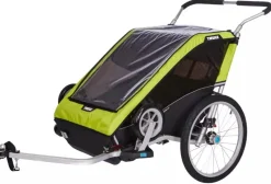 Thule OPEN BOX Chariot Cheetah XT 2 Trailer + Stroller - Chartreuse