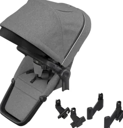 Thule Sleek Sibling Seat - Black / Grey Melange