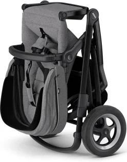 Thule Sleek Single-to-Double Stroller - Black / Grey Melange