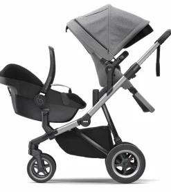 Thule Sleek Stroller + Accessory Set - Grey Melange