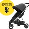 Thule Spring Stroller + Cup Holder Bundle - Shadow Grey