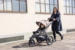 Thule Urban Glide 3 Single Jogging Stroller + Cup Holder - Tinted Taupe (Brixy Exclusive)
