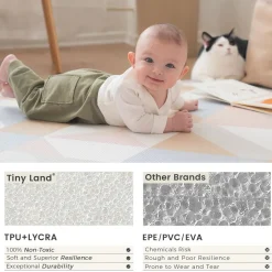Tiny Land® Double-Sided Baby Playmat Urban Zoo Adventure
