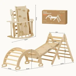Tiny Land® 7-in-1 Montessori Climbing Set