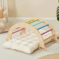 Tiny Land® 7-in-1 Rainbow Climbing Set with Play Pad