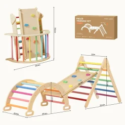 Tiny Land® 7-in-1 Rainbow Climbing Set