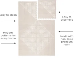 Toddlekind Printed Foam Puzzle Playmat - Earth - Clay