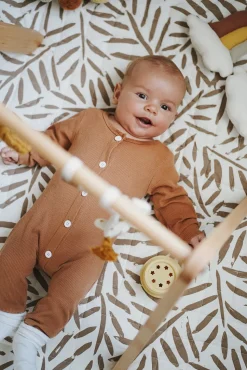 Toddlekind Quilted Cotton Reversible Playmat - Tan