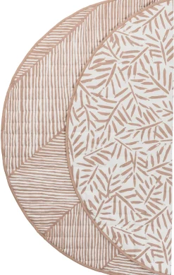 Toddlekind Quilted Cotton Reversible Playmat - Sea Shell