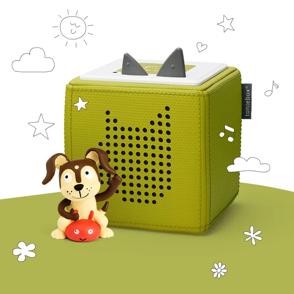 Tonies Toniebox Playtime Puppy Starter Set - Green with Audio Character (3y+)