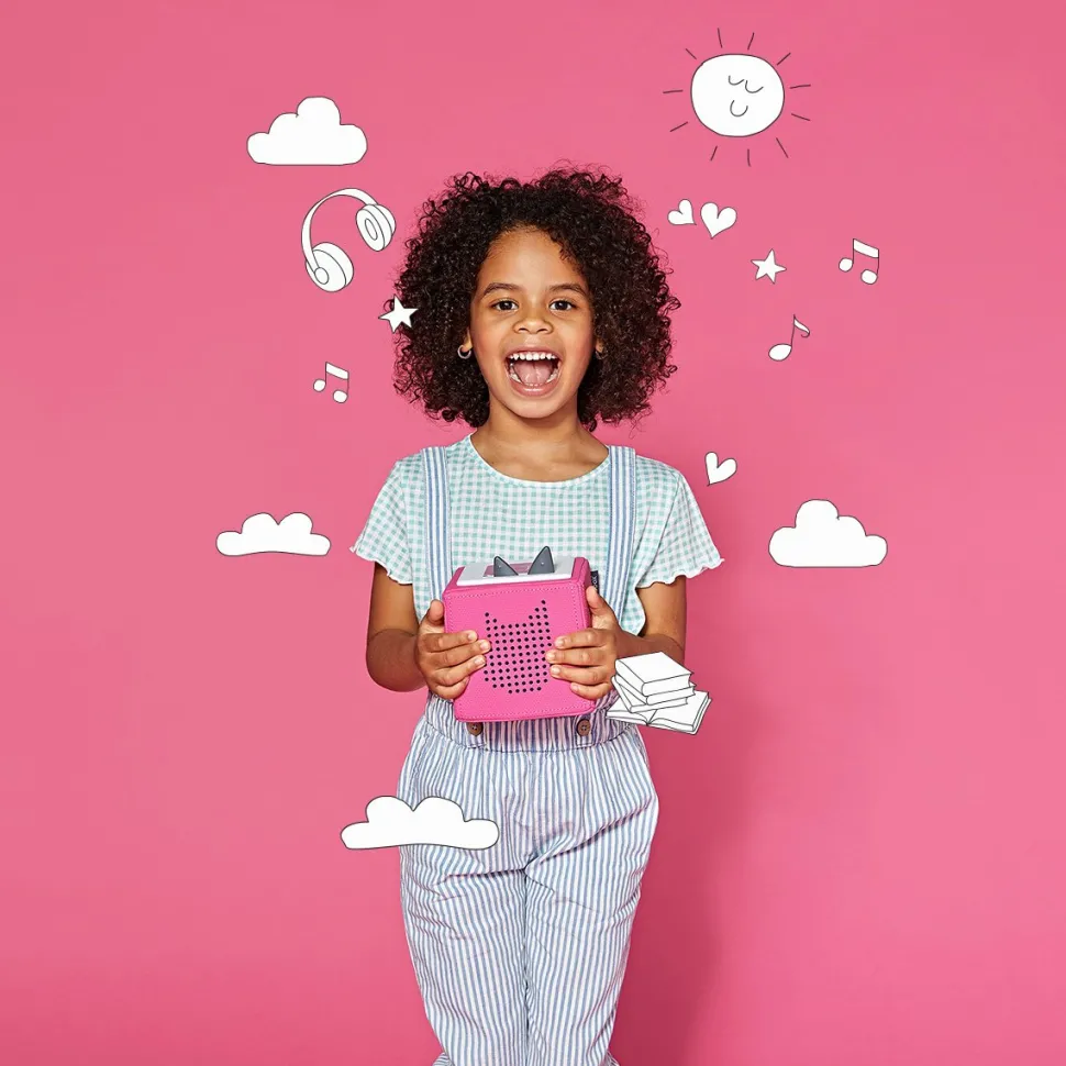 Tonies Toniebox Playtime Puppy Starter Set - Pink with Audio Character (3y+)