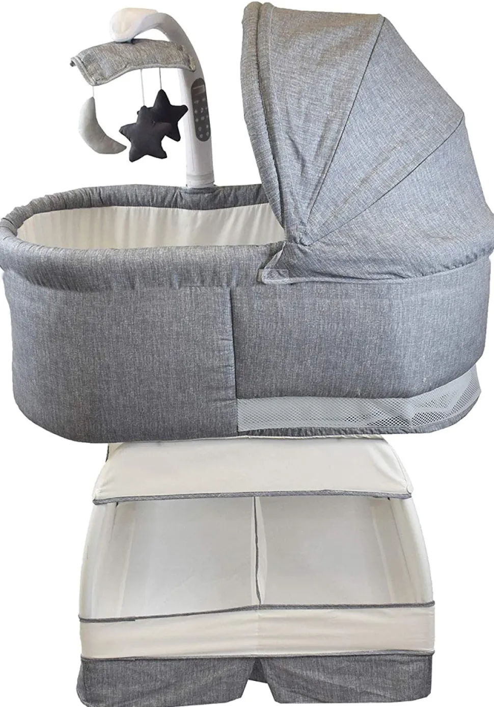 TruBliss Deluxe Bassinet - Stonewash