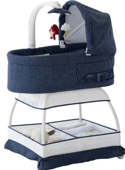 TruBliss Sweetli Nurture Bassinet - Denim Melange