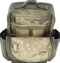 TWELVElittle Peek-A-Boo Backpack Diaper Bag - Olive