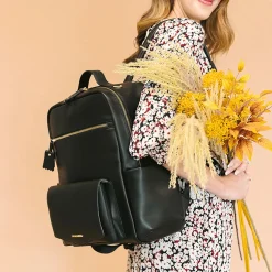 TWELVElittle Peek-a-boo Backpack - Black
