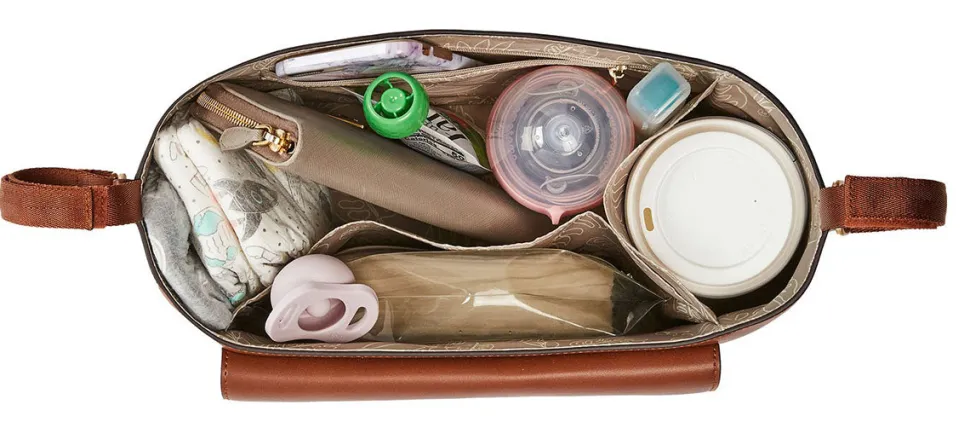 TWELVElittle Peek-a-boo Stroller Caddy - Toffee