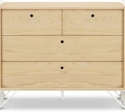Ubabub Mod 4-Drawer Dresser - Warm White / Natural
