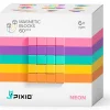 Ukidz PIXIO Abstract Series NEON - 60 Magnetic Blocks in 5 Colors