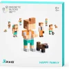 Ukidz PIXIO Happy Family - 88 Magnetic Blocks in 7 Colors