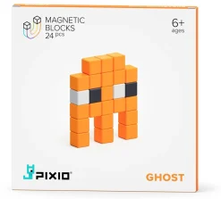 Ukidz PIXIO Mini Monster Ghost - 24 Magnetic Blocks in 3 Colors