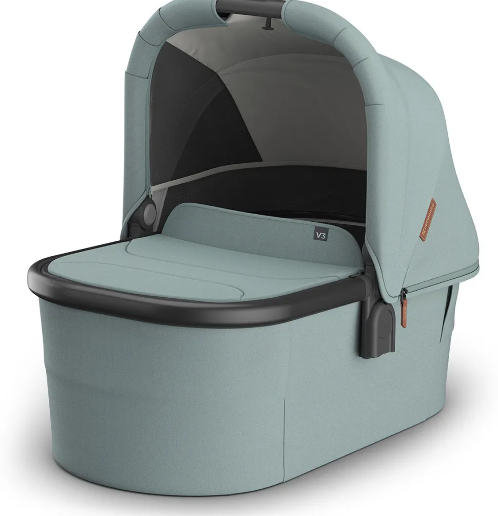 UPPAbaby Bassinet V3 - Kenzi (Mystic Aqua / Carbon Frame)