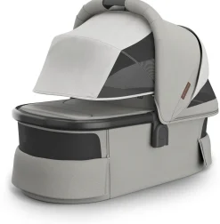 UPPAbaby Bassinet V3 - Savannah (Pearl Gray Jacquard / Carbon Frame)