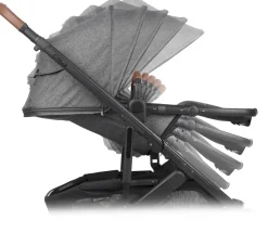 UPPAbaby CRUZ V2 Stroller - Greyson (Charcoal Melange/Carbon/Saddle Leather)