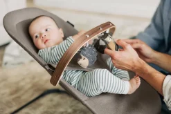 UPPAbaby Mira Bouncer Toy Bar - Forest Fun (Grey / Walnut Wood)