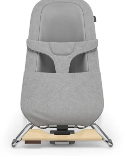 UPPAbaby Mira 2-in-1 Bouncer and Seat - Stella (Grey Melange / Silver Frame / Maple Wood)