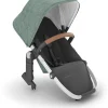 UPPAbaby RumbleSeat V2+ - Emmett (Green Melange / Silver Frame / Saddle Leather)