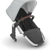 UPPAbaby RumbleSeat V2+ - Stella (Grey Brushed Melange / Silver Frame / Chestnut Leather)